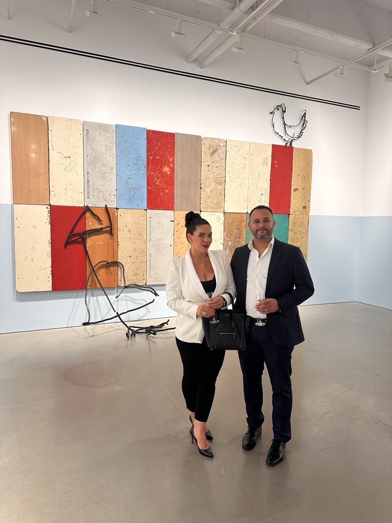 Ledi and Luis at a gallery