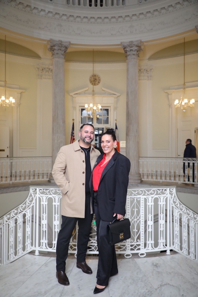 Luis and Ledi at the rotunda